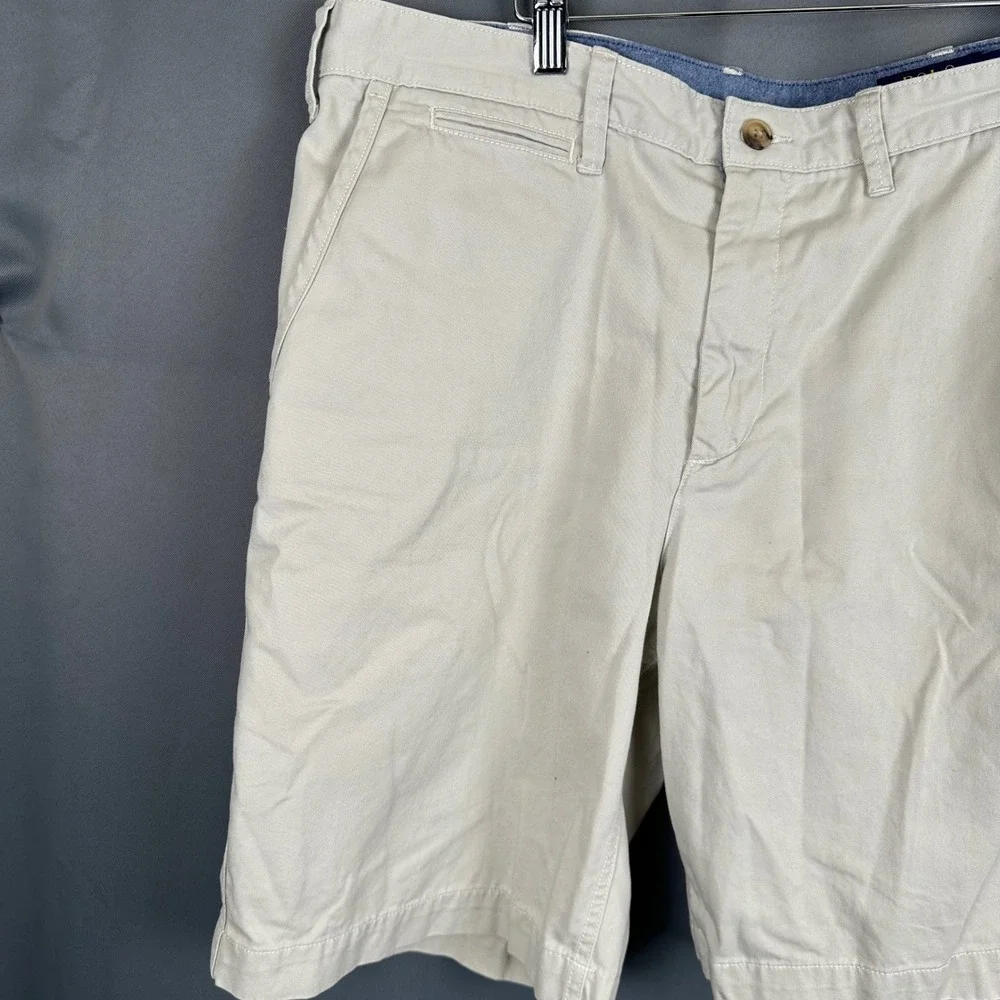 Polo Ralph Lauren Mens Relaxed Fit Chino Shorts Tan Khaki Cotton Size 33